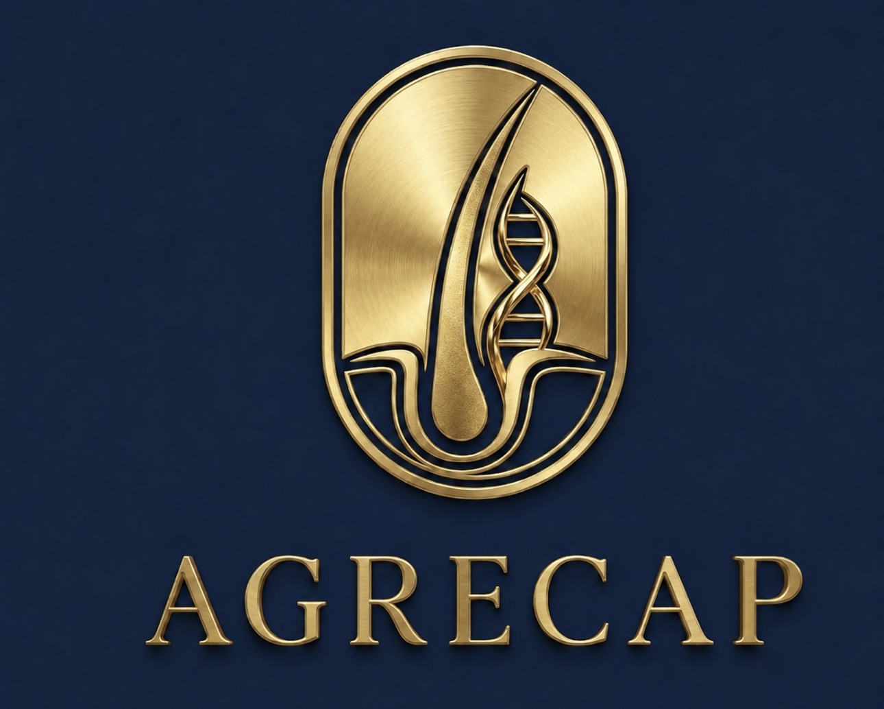 Logotipo dorado de AGRECAP